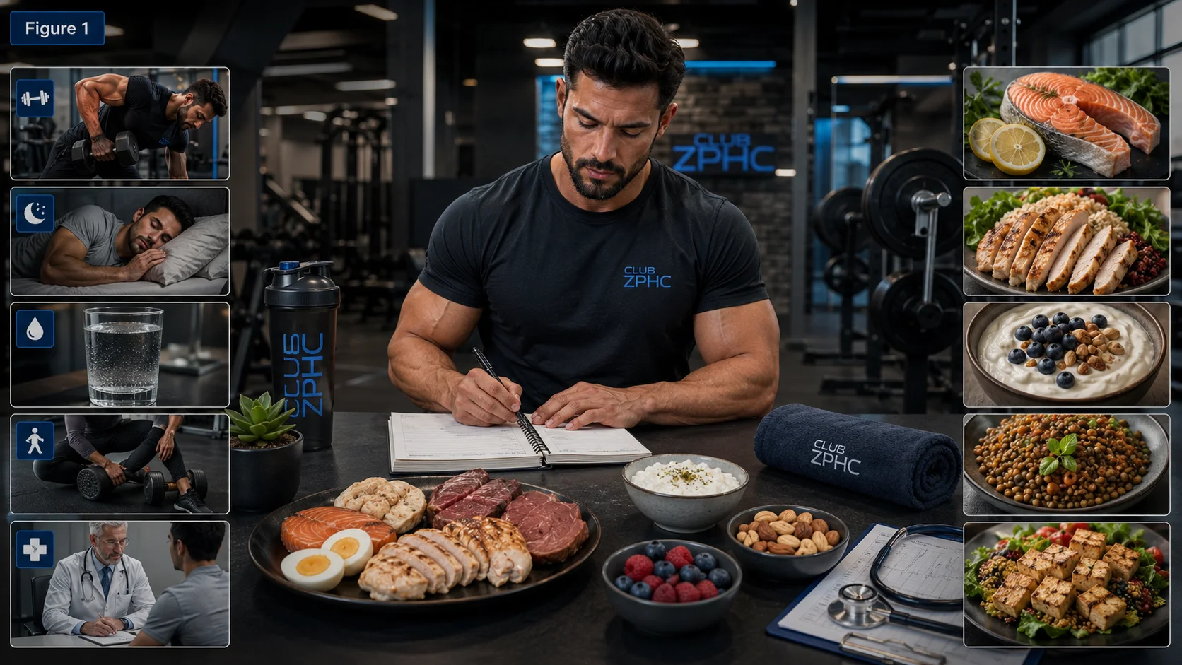 Protein intake guide visual